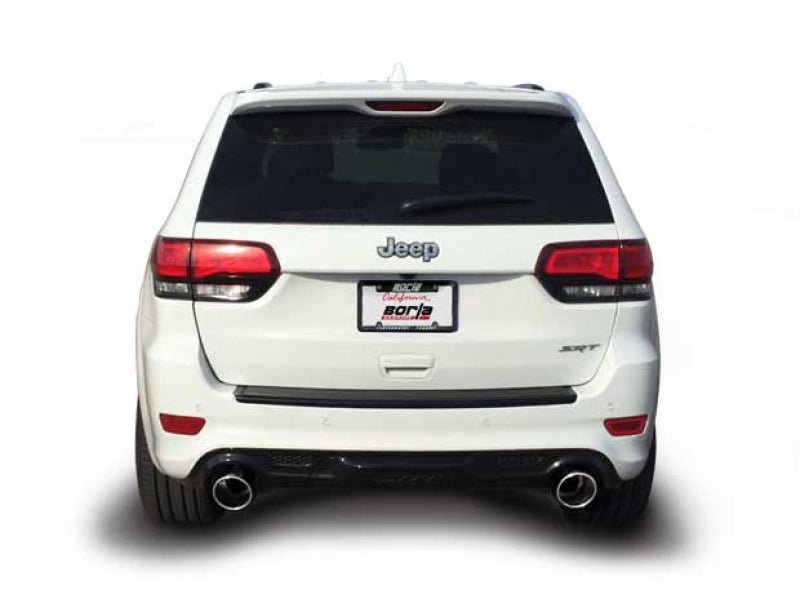 Borla 2015 Jeep Grand Cherokee SRT8 S-Type Dual Round Rolled Exit Catback Exhaust - Crew Original