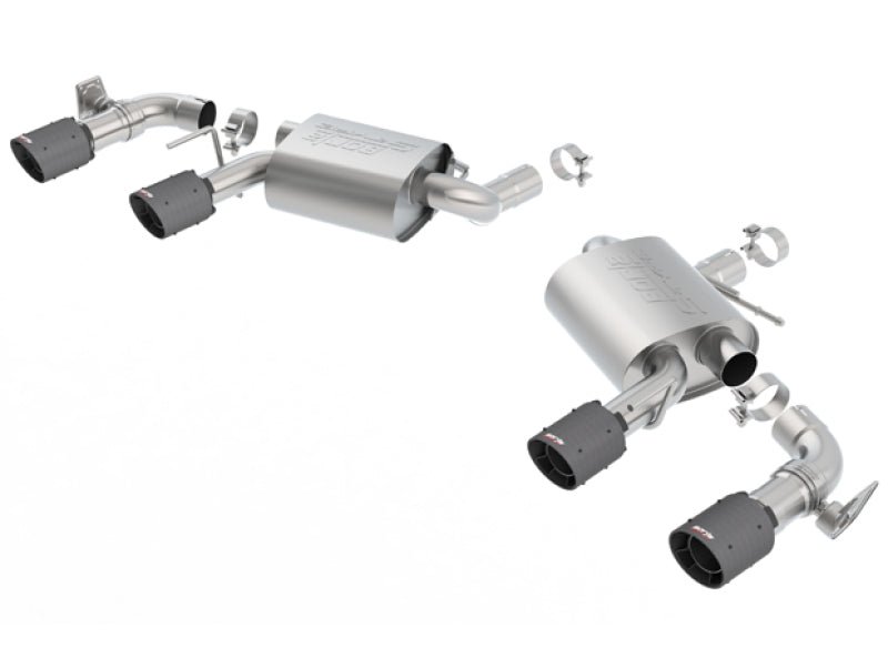 Borla 2016-2017 Chevrolet Camaro SS AT/MT RWD S-type Exhaust (w/ Dual Mode Valves) - Black CF Tip - Crew Original