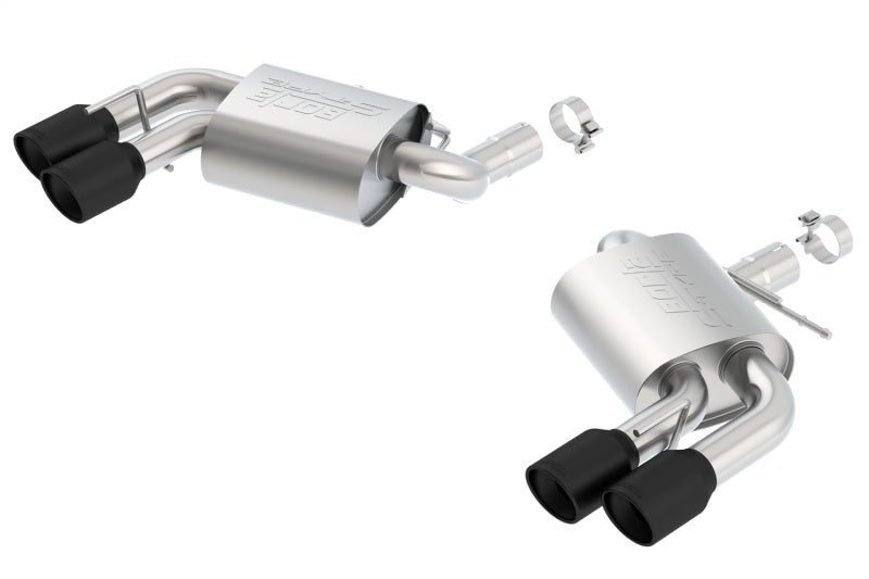 Borla 2016-2017 Chevrolet Camaro SS AT/MT S-Type Rear Section Exhaust w/o Dual Mode Ceramic Black - Crew Original