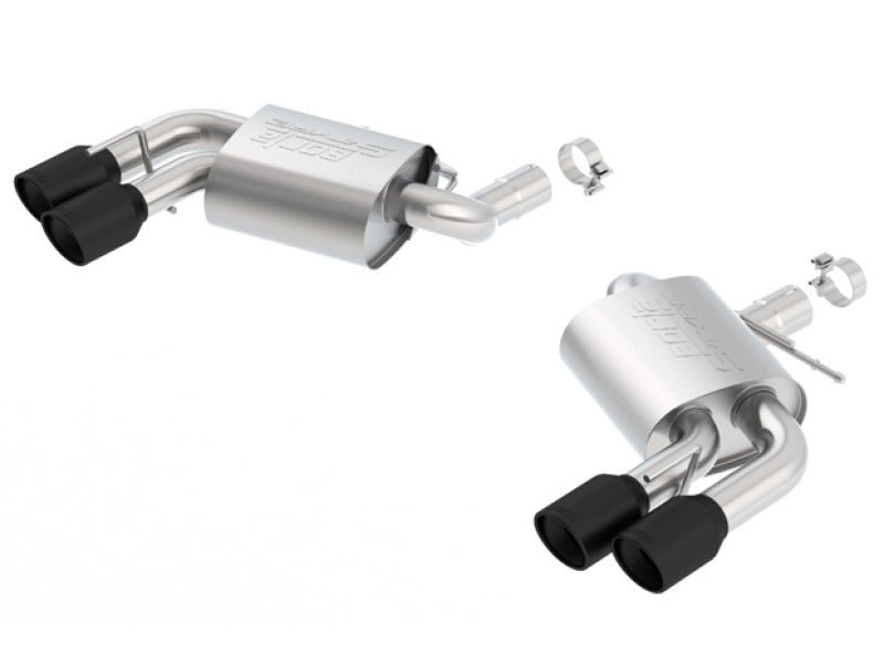 Borla 2016-2017 Chevrolet Camaro SS AT/MT S-Type Rear Section Exhaust w/o Dual Mode Ceramic Black - Crew Original