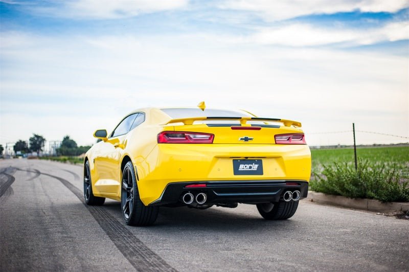 Borla 2016 Chevy Camaro 6.2L AT/MT S-Type Rear Section Exhaust w/o Dual Mode Valves - Crew Original