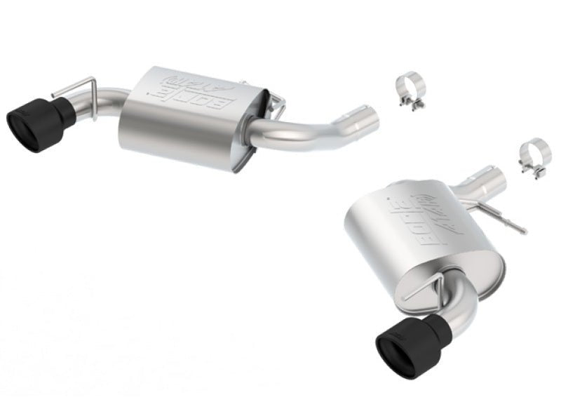Borla 2016 Chevy Camaro SS V8 AT/MT ATAK Rear Section Exhaust w/o NPP Valves Ceramic Black - Crew Original