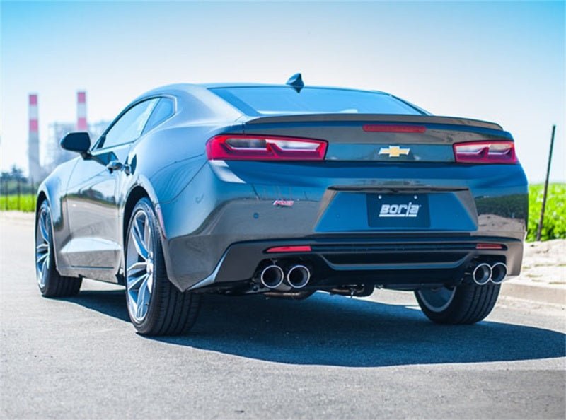 Borla 2016 Chevy Camaro V6 AT/MT ATAK Rear Section Exhaust w/o Dual Mode Valves - Crew Original