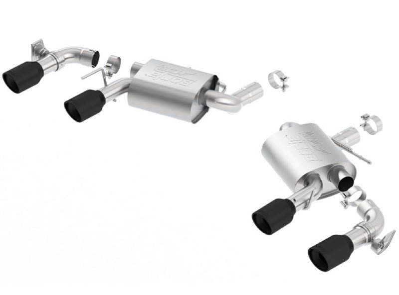 Borla 2016 Chevy Camaro V8 SS AT/MT ATAK Rear Section Exhaust w/ Dual Mode Valves Ceramic Black - Crew Original