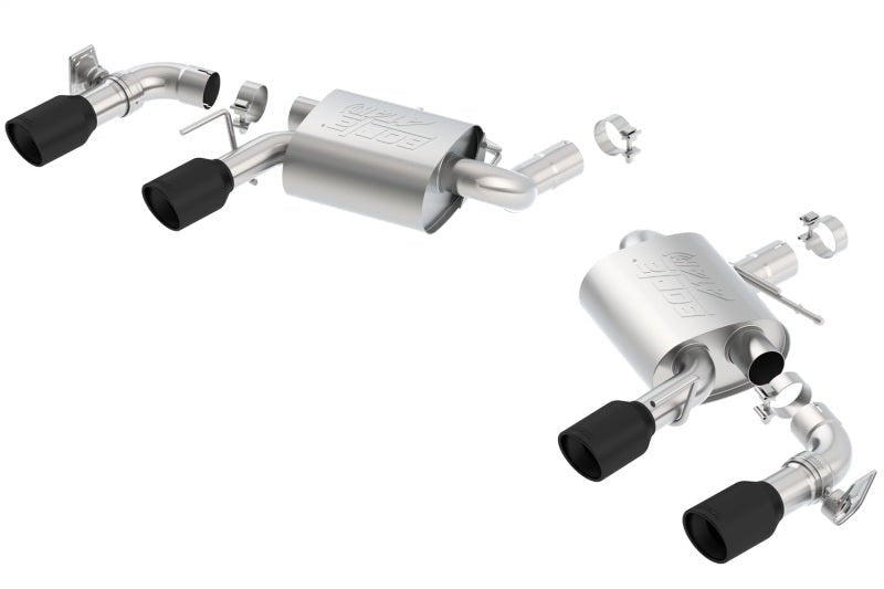 Borla 2016 Chevy Camaro V8 SS AT/MT ATAK Rear Section Exhaust w/ Dual Mode Valves Ceramic Black - Crew Original