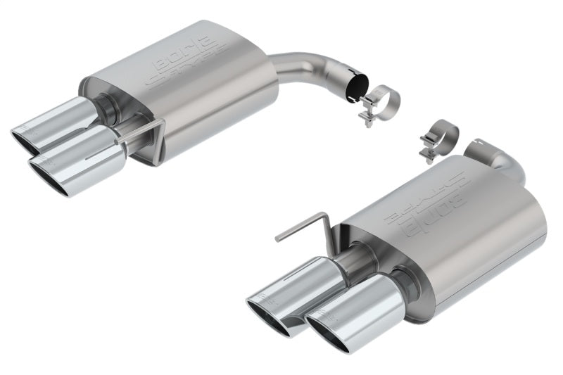 Borla 2018 Ford Mustang GT 5.0L AT/MT 2.5in S-Type Exhaust w/o Valves (Rear Section Only) - Crew Original
