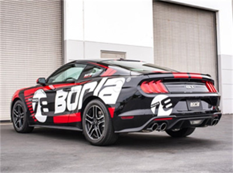 Borla 2018 Ford Mustang GT 5.0L AT/MT 2.5in S-Type Exhaust w/o Valves (Rear Section Only) - Crew Original