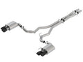 Borla 2018 Ford Mustang GT 5.0L AT/MT 3in ATAK Catback Exhaust Black Chrome Tips w/ Valves - Crew Original