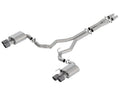 Borla 2018 Ford Mustang GT 5.0L AT/MT (w/o Valves) ATAK 3in Cat-Back Exhaust w/Carbon Fiber Tips - Crew Original