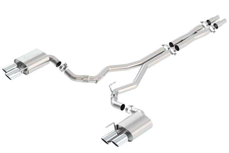 Borla 2018 Ford Mustang GT 5.0L AT/MT (w/o Valves) ATAK 3in Cat-Back Exhaust w/Polished Tips - Crew Original