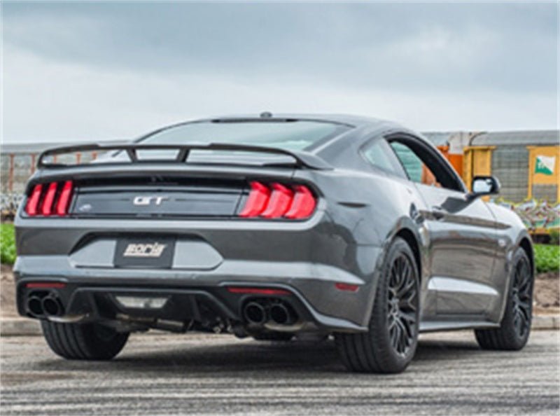 Borla 2018 Ford Mustang GT (A/T / M/T) 3in ATAK Catback Exhaust w/o Valves w/ Black Chrome Tips - Crew Original