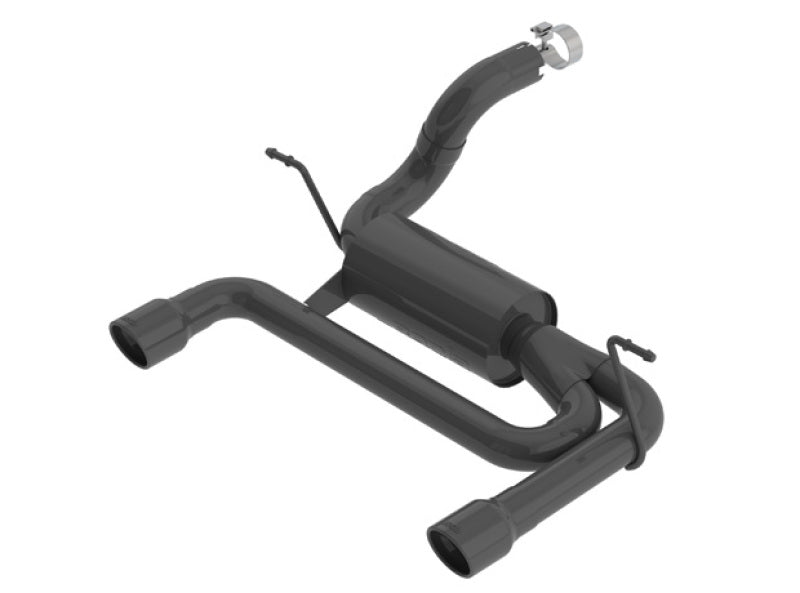 Borla 2018 Jeep Wrangler JL/JLU 3.6L 2DR/4DR ATAK SS Axle Back Black Coated Exhaust w/3.5in Tips - Crew Original