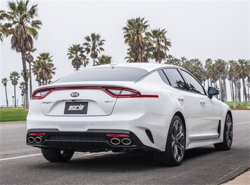 Borla 2018 Kia Stinger 3.3L V6 Turbo 2.25in Pipe Dia Dual Split Rear Exit S-Type Cat-Back Exhaust - Crew Original