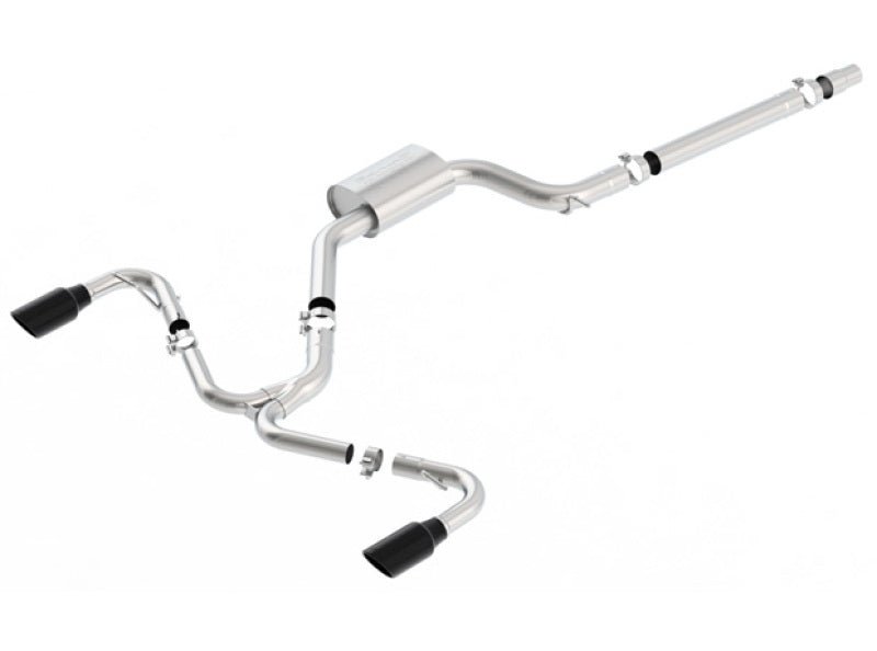 Borla 2018 Volkswagen GTI (MK7.5) 2.0T AT/MT SS S-Type Catback Exhaust w/Black Chrome Tips - Crew Original