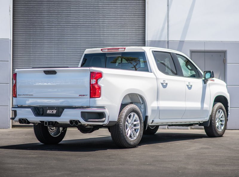 Borla 2019 Chevrolet Silverado 1500 6.2 w/ 147in WB 2.75in S-Type Catback Exhaust -Black Chrome Tips - Crew Original