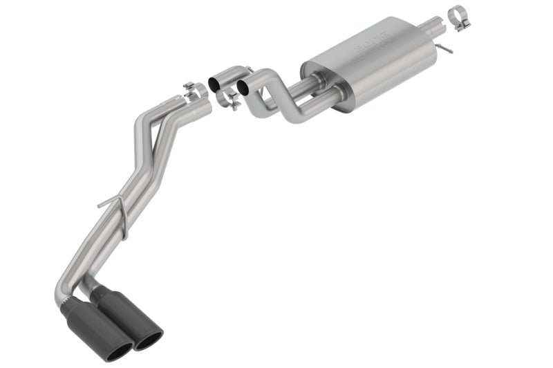 Borla 2019 Ford Ranger XL/XLT/Lariat 2.3L 2/4WD WB S-Type Catback Exhaust w/ Dual Blk Chrome Tips - Crew Original