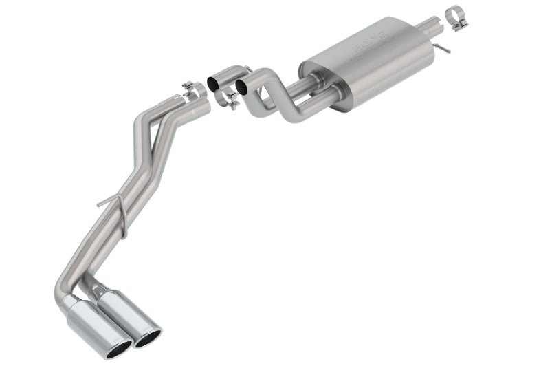 Borla 2019 Ford Ranger XL/XLT/Lariat 2.3L 2/4WD WB S-Type Catback Exhaust w/ Dual Chrome Tips - Crew Original