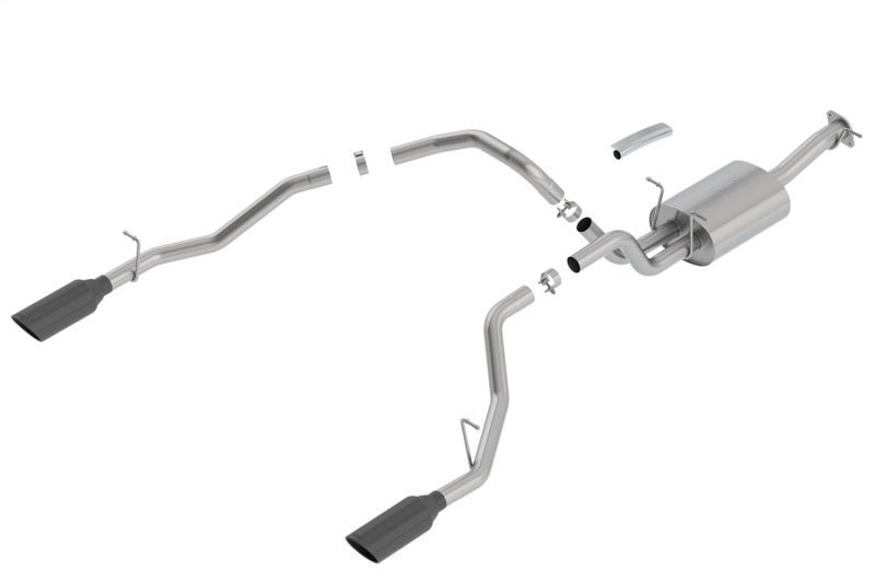 Borla 2019 RAM 1500 5.7L V8 AT 4DR Crew Cab Short Bed S-Type SS Catback Exhaust - Black Chrome Tip - Crew Original