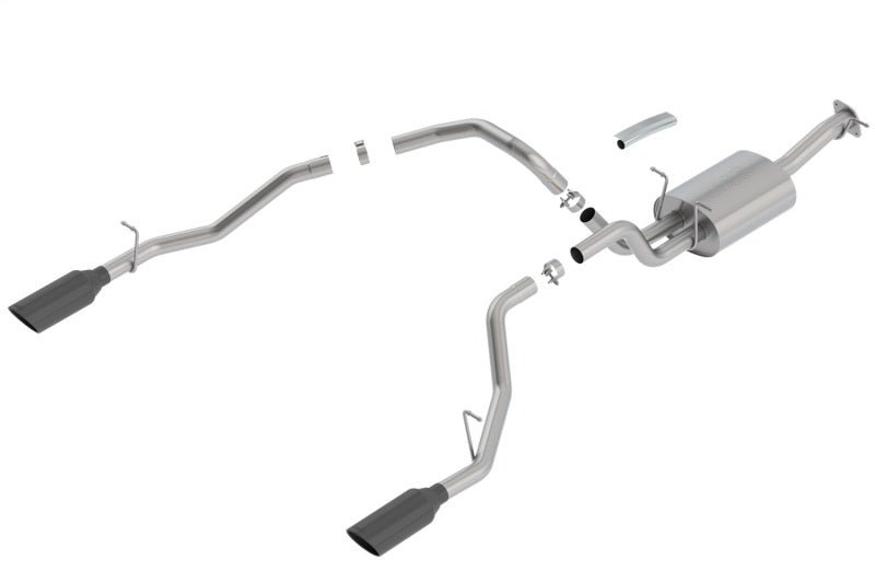 Borla 2019 RAM 1500 5.7L V8 AT 4DR Crew Cab Short Bed Touring SS Catback Exhaust - Black Chrome Tip - Crew Original