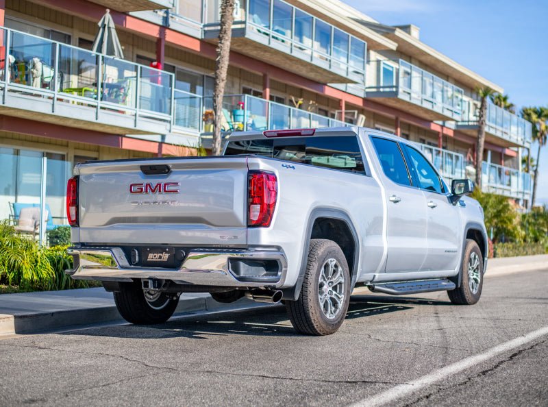 Borla 2019 Silv/Sierra C/B Exh S-Type 1500 5.3L V8 EC STB(78.8) CC SB(69.3) 147.4 WB Blk Chrome Tip - Crew Original