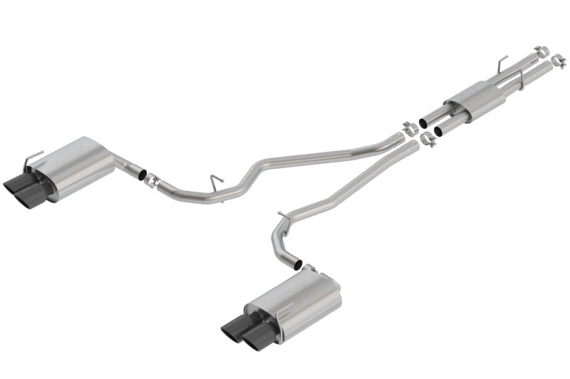Borla 2020 Ford Explorer ST 3.0L V6 2.25in ATAK Exhaust - Black Chrome Tips - Crew Original