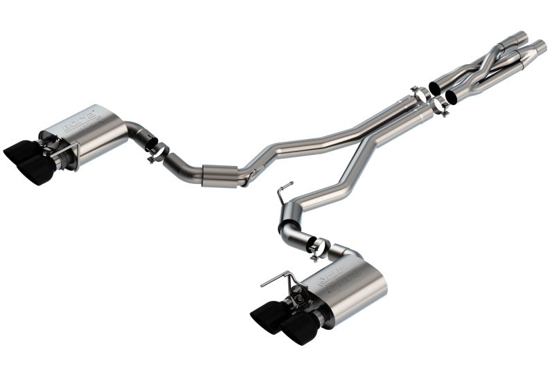 Borla 2020 Ford GT500 5.2L AT 3in ATAK CatBack Exhaust w/ Black Chrome Tips - Crew Original