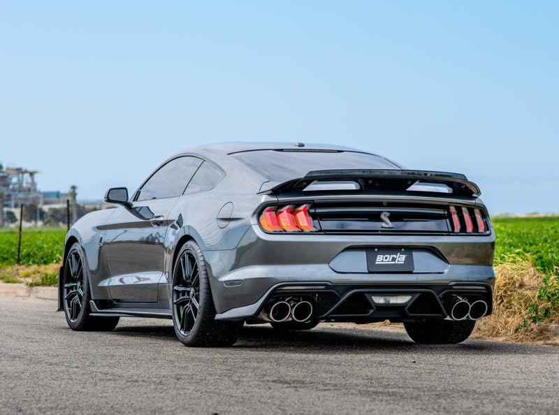 Borla 2020 Ford GT500 5.2L AT 3in ATAK CatBack Exhaust w/ Chrome Tips - Crew Original