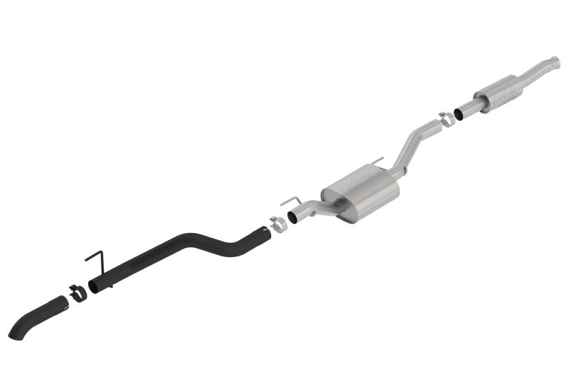 Borla 2020 Jeep Gladiator JT 3.6L V6 AWD ATAK Climber Catback w/ Black Turndown Tip & Over-Axle - Crew Original