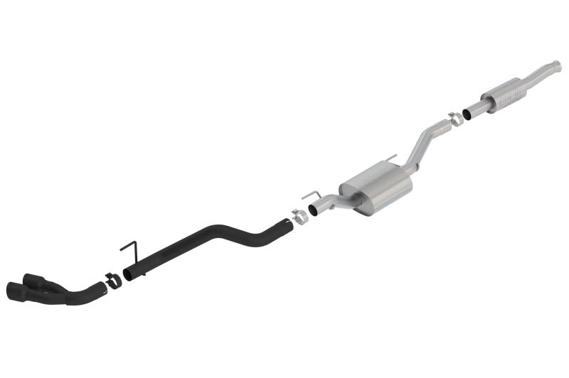 Borla 2020 Jeep Gladiator JT 3.6L V6 AWD ATAK Dual Side Catback w/ Black Tips - Crew Original