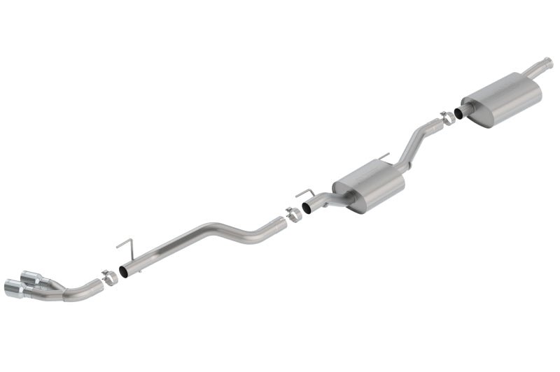 Borla 2020 Jeep Gladiator JT 3.6L V6 AWD Touring Dual Side Catback w/ Chrome Tips - Crew Original