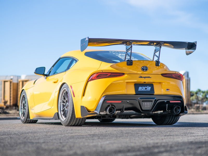 Borla 2020 Toyota Supra GR 3.0L I6 3in ATAK Catback Exhaust - Carbon Fiber Tips - Crew Original