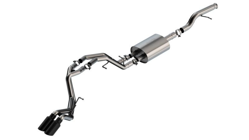 Borla 21-22 Chevrolet Tahoe .3L V8 AT 2/4WD Touring Cat-Back Exhaust (Black Chrome) - Crew Original