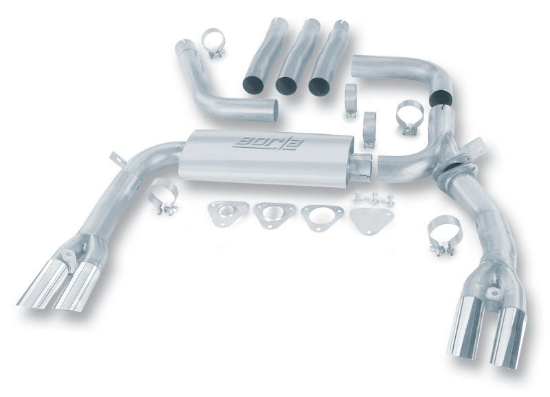 Borla 84-92 Chevrolet Camaro / Pontiac Trans Am 5.0L/5.7L V8 3in Adj SS Cat-Back Exhaust w/ Adapters - Crew Original