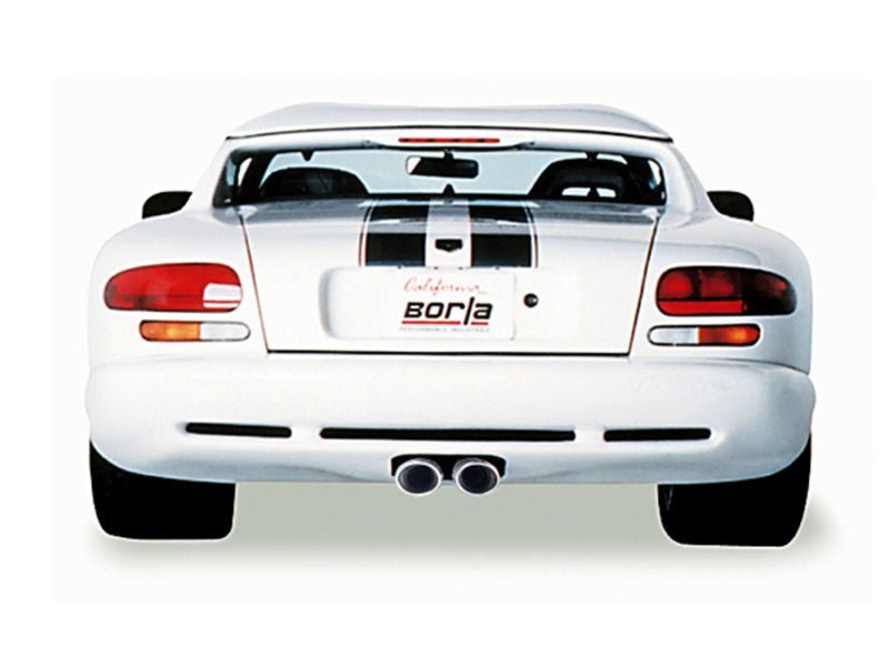 Borla 96-02 Viper GTS/R/T-10 Coupe/Convertible 2dr w/ 2.5in Inlets SS Catback Exhaust System - Crew Original