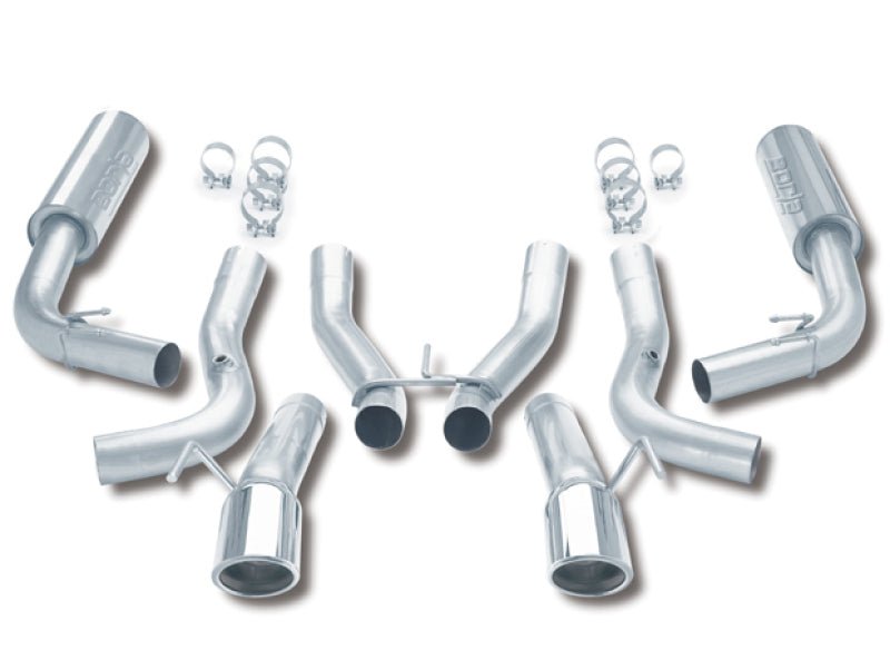 Borla 96-02 Viper GTS/R/T-10 Coupe/Convertible 2dr w/ 2.5in Inlets SS Catback Exhaust System - Crew Original