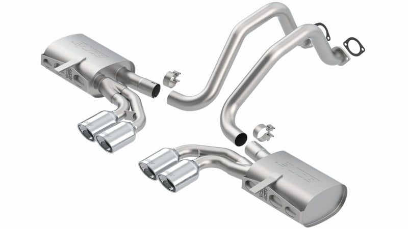 Borla 97-04 Chevrolet Corvette 5.7L 8cyl Touring SS Catback Exhaust - Crew Original
