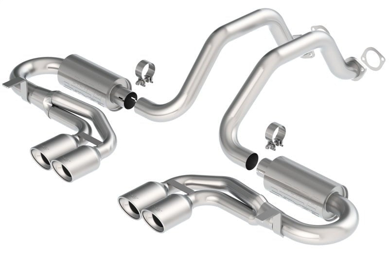 Borla 97-04 Corvette Coupe/Conv/Hatchback 5.7L 8cyl 4spd/6spd RWD Classic S-Typein Cat-Back Exhaust - Crew Original