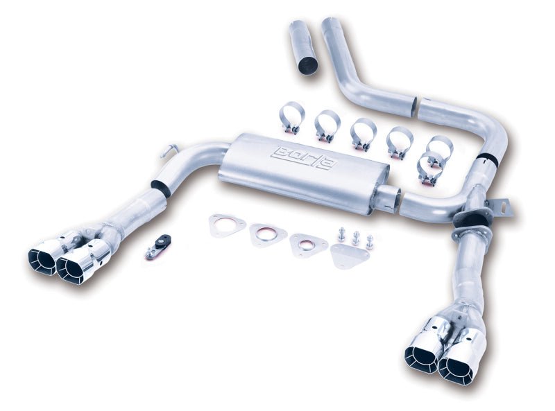Borla 98-01 CAMARO/TRANS AM 5.7L V8 AT/MT Catback Exhaust Quad Tips - Crew Original