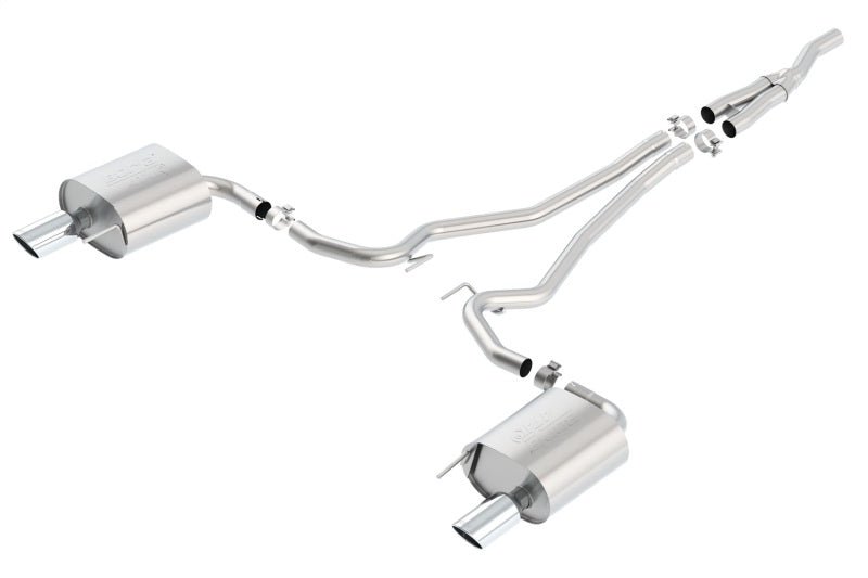 Borla Atak Cat Back 15-17 Ford Mustang 2.3L EcoBoost MT/AT 2.25in pipe 4in tip - Crew Original