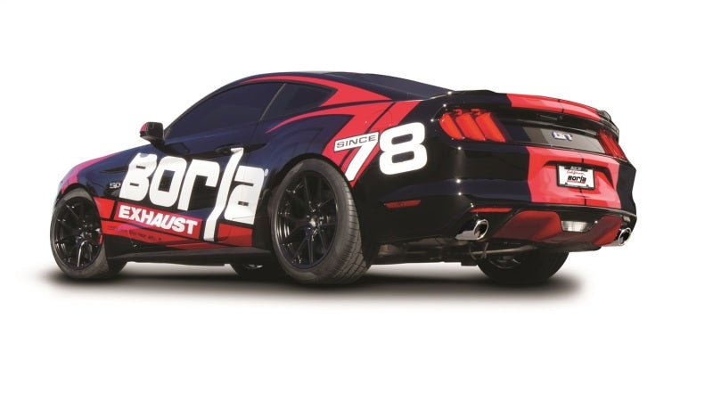 Borla Atak Cat-Back 15-17 Ford Mustang GT 5.0L V8 MT/AT 3in pipe 4in tip - Crew Original