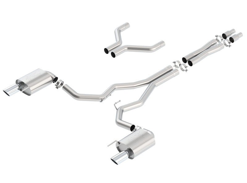 Borla Atak Cat-Back 15-17 Ford Mustang GT 5.0L V8 MT/AT 3in pipe 4in tip - Crew Original