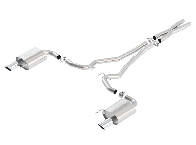 Borla Atak S Cat-Back 15-17 Ford Mustang GT 5.0L V8 MT/AT 2.5in pipe 4in tip - Crew Original