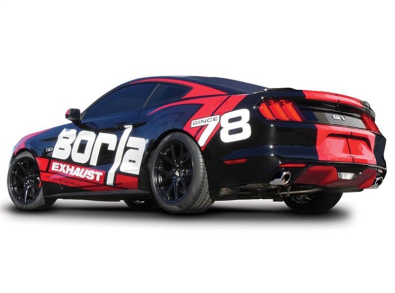 Borla Atak S Cat-Back 15-17 Ford Mustang GT 5.0L V8 MT/AT 2.5in pipe 4in tip - Crew Original