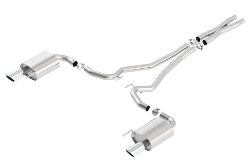 Borla Atak S Cat-Back 15-17 Ford Mustang GT 5.0L V8 MT/AT 2.5in pipe 4in tip - Crew Original