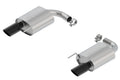 Borla Atak S Rear Section 15-17 Ford Mustang GT 5.0L V8 MT/AT 2.5in pipe 4in tip (Black Chrome) - Crew Original