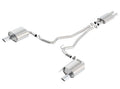 Borla Cat Back 15-17 Ford Mustang 3.7L V6 MT/AT 2.25in Pipe 4in Single Round Rolled Tips - Crew Original