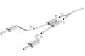 Borla Cat Back system for 02-08 Audi A4 Quattro 2.0L 4cyl - Crew Original