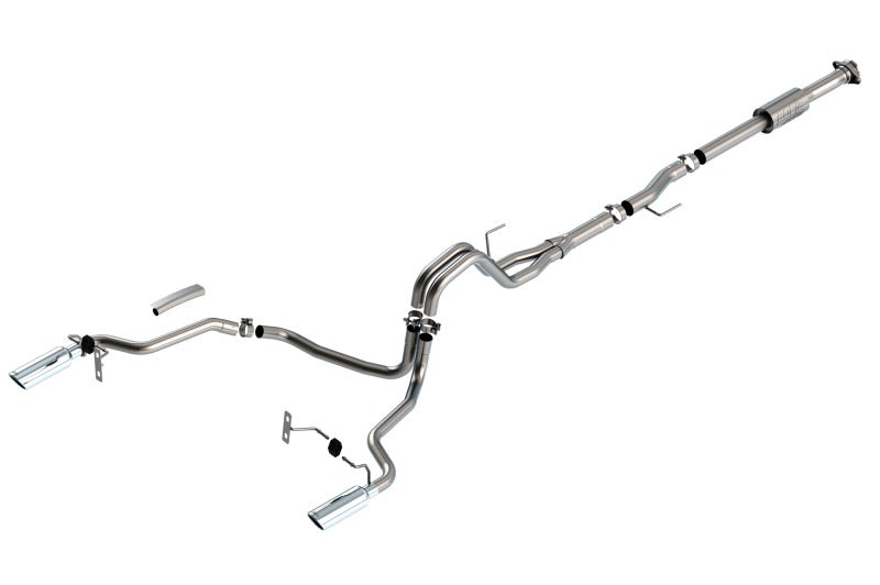 Borla F-150 2021 2.7L/3.5L 2/4wd 4dr CC SB EC STB Lari/King R/Plinum/LTD 3/2.25 Cat-Back AK CHR Tips - Crew Original