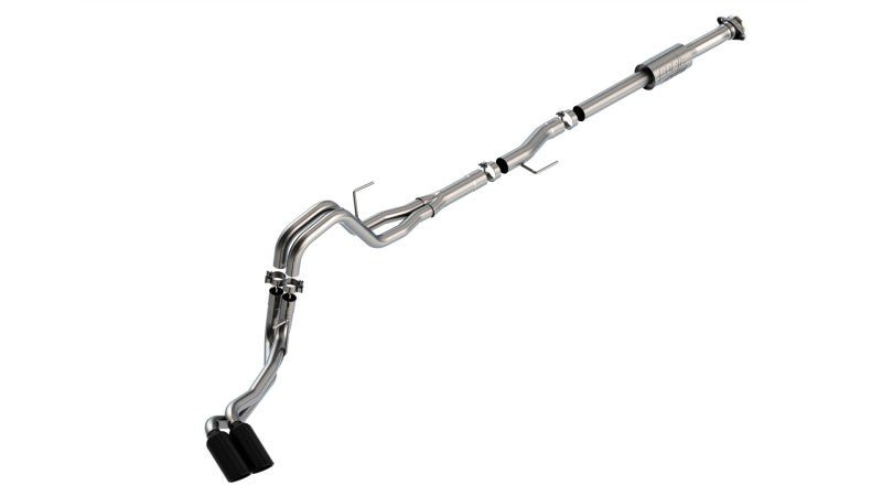 Borla F-150 2021 2.7L/3.5L 4dr CC SB EC STB Lari/King R/Plinum/LTD 3/2.25 DSE CB AK BLK CHR Tips - Crew Original