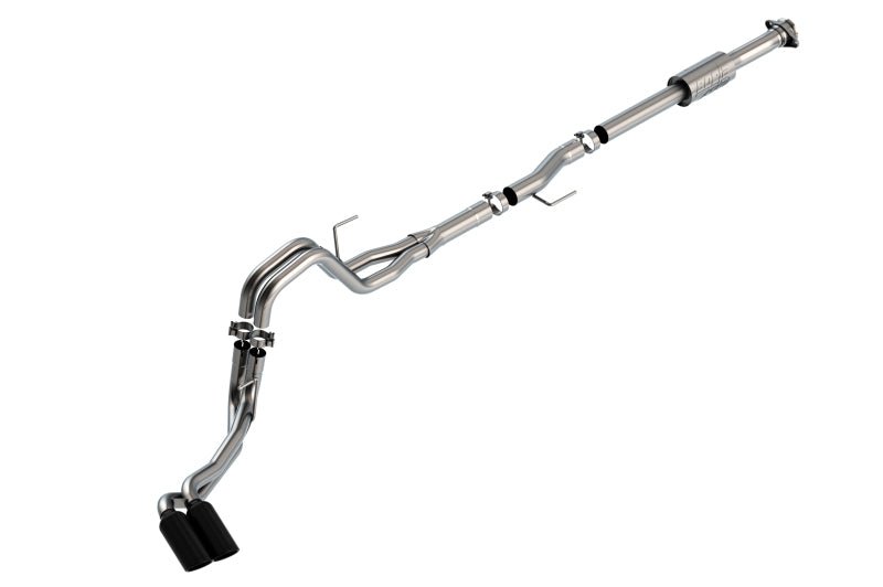Borla F-150 2021 2.7L/3.5L 4dr CC SB EC STB Lari/King R/Plinum/LTD 3/2.25 DSE CB AK BLK CHR Tips - Crew Original